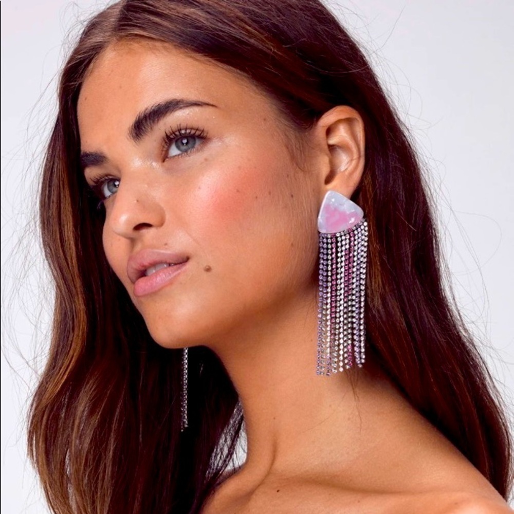 For Love and Lemons Azalea Crystal Earrings